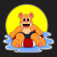 Bear At Swimming With Swim Ring T-shirt | Artistshot