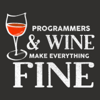 Programmers And Wine Make Everything Fine Shirt Programmer Champion Hoodie | Artistshot