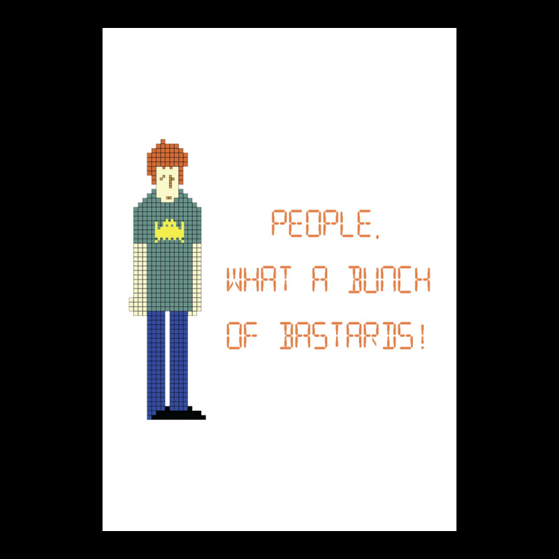 The It Crowd People What A Bunch Of Bastards Poster Humor (1) Adjustable Cap by lylesdulanc | Artistshot