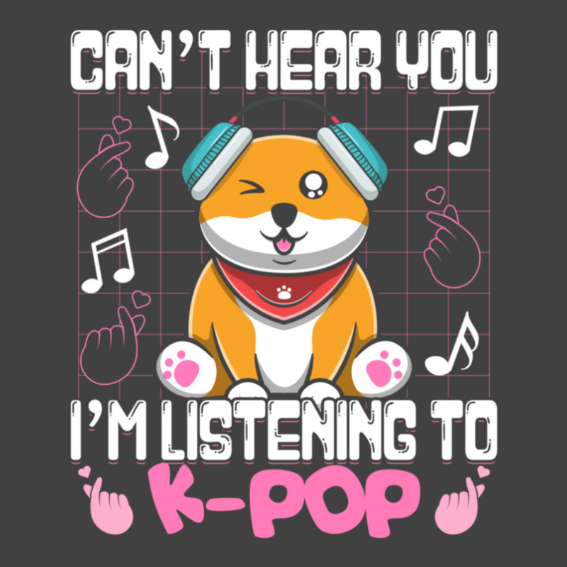 Kpop Kawaii Shiba Inu Can't Hear You I'm Listening To Kpop Gift Vintage T-shirt | Artistshot