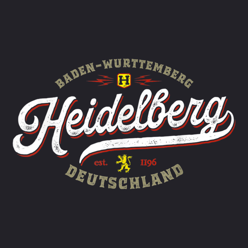 Heidelberg Germany - Vintage Souvenir Travel Heidelberg Unisex Sherpa-lined Denim Jacket | Artistshot