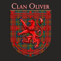 Oliver Red Tartan Scottish Plaid Ladies Fitted T-shirt | Artistshot