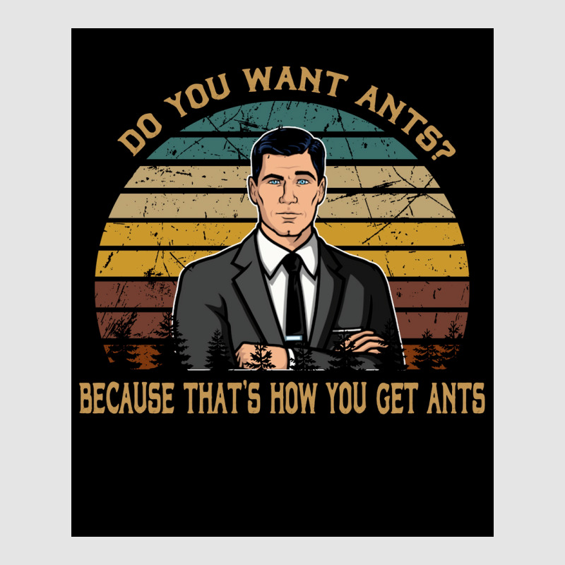 Vintage Archers Films Do You Want Ants Poster (1) Exclusive T-shirt by venessstaatsb | Artistshot