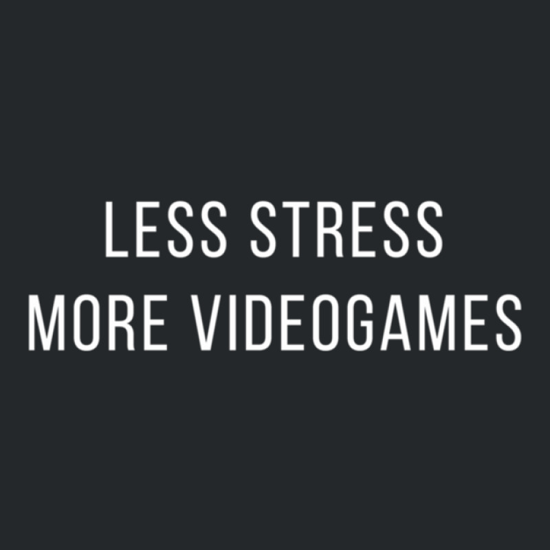 Less Stress More Videogames Crewneck Sweatshirt | Artistshot