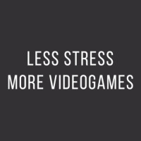 Less Stress More Videogames Vintage Hoodie | Artistshot