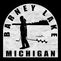 Barney Lake Ice Fishing Michigan V-neck Tee | Artistshot