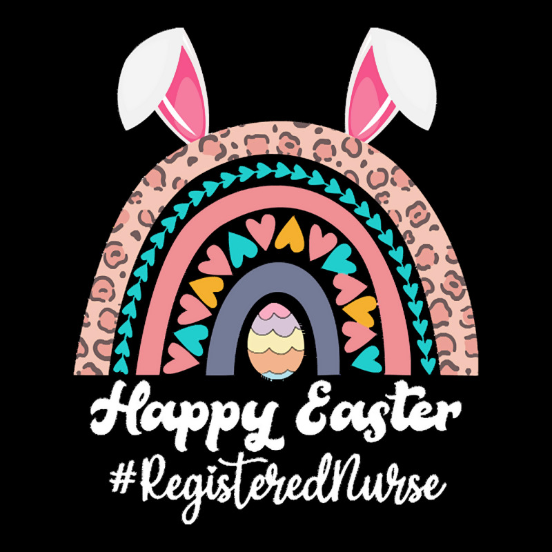 Registered Nurse Easter T  Shirt Happy Easter Rainbow Bunny Funny Regi Legging | Artistshot