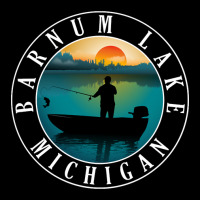 Barnum Lake Fishing Michigan Sunset Men's Long Sleeve Pajama Set | Artistshot