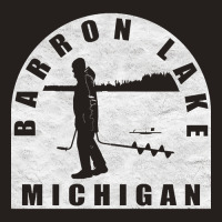 Barron Lake Ice Fishing Michigan Tank Top | Artistshot