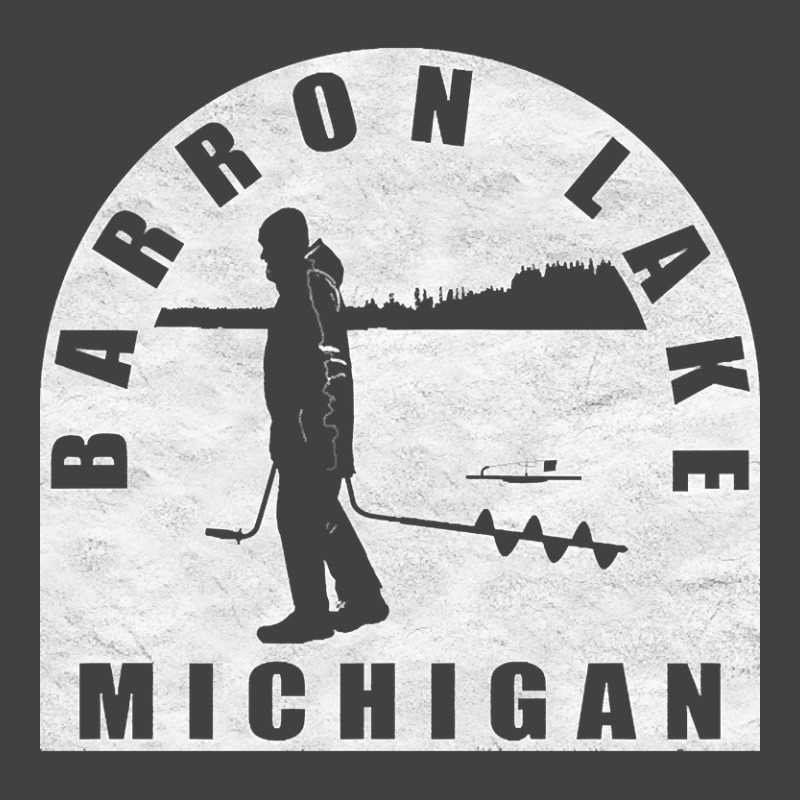 Barron Lake Ice Fishing Michigan Vintage T-shirt | Artistshot