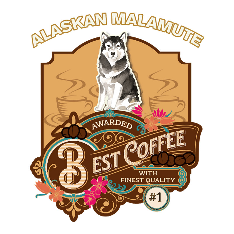 Alaskan Malamute Best Coffee - Dog Owner Coffee Lover Gifts Sticker | Artistshot