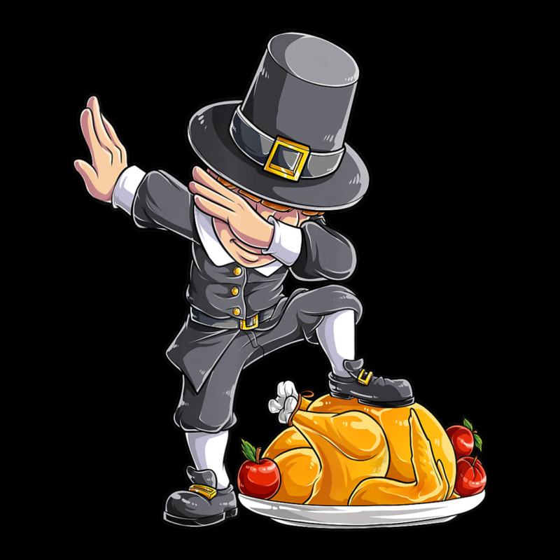 Limited Edition Dabbing Pilgrim Boy Turkey Thanksgiving Day Men Dab Women's V-Neck T-Shirt by Trudeau Palmer | Artistshot