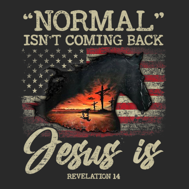 Normal Isn't Coming Back Jesus Is Revelation 14 Cross Horse Printed hat by nootlyricn | Artistshot