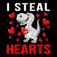 Boys Valentines Day Kids Dinosaur T Rex Lover I Steal Hearts T Shirt Graphic T-shirt | Artistshot