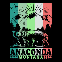 Anaconda Montana Retro Mountain Bear Zipper Hoodie | Artistshot