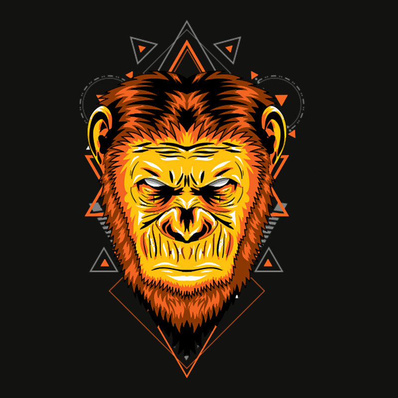 Apes Face Head Scorecard Crop Tee by currentlyderby559 | Artistshot