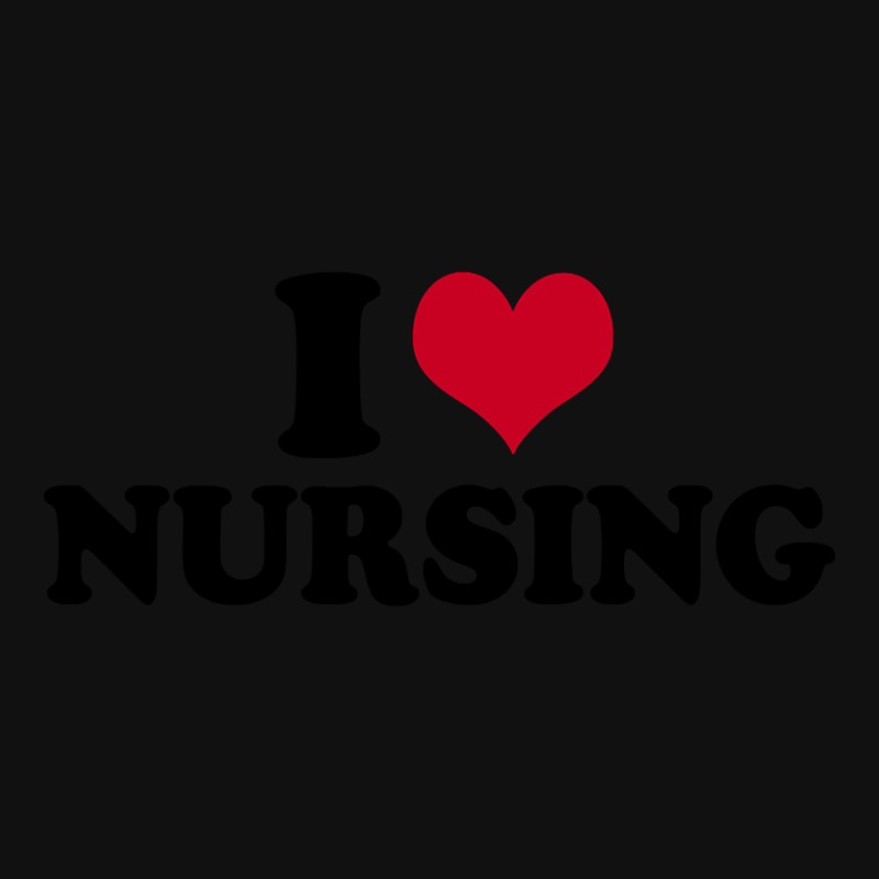 I Love Nursing Nurse Portrait Canvas Print | Artistshot