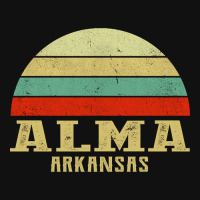 Alma Arkansas Vintage Retro Sunset Baby Bibs | Artistshot