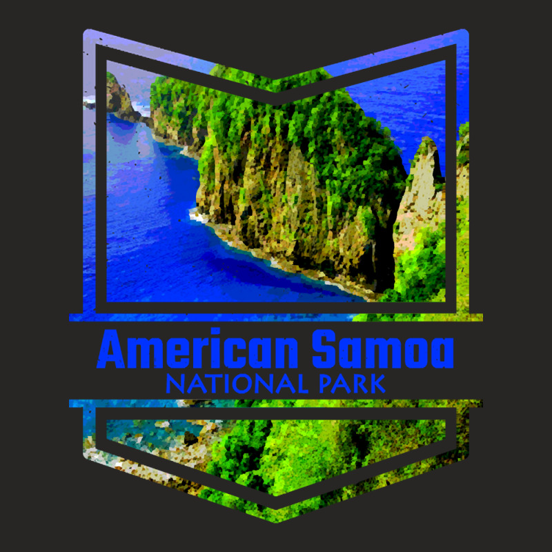 American Samoa National Park Adventure Ladies Fitted T-Shirt by Binzdodi | Artistshot