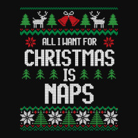 All I Want For Christmas Is Naps - Funny Christmas Crop Top | Artistshot