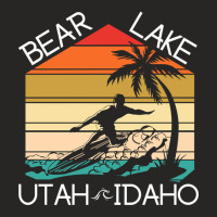 Bear Lake Utah Idaho Sunset Ladies Fitted T-shirt | Artistshot