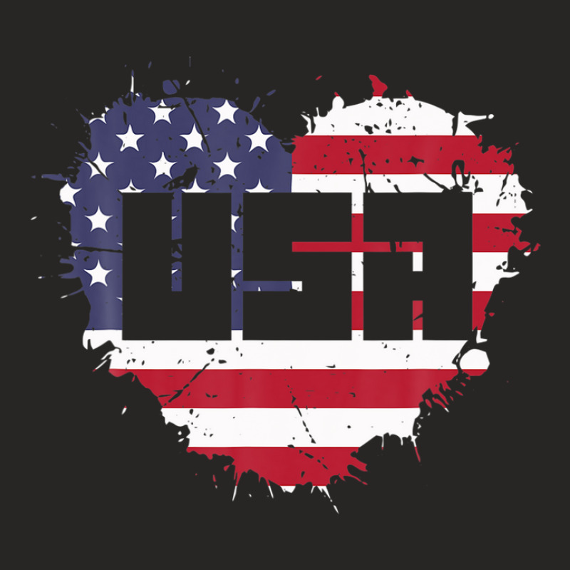 Usa America Is Love Ladies Fitted T-Shirt by kaciacindz6 | Artistshot