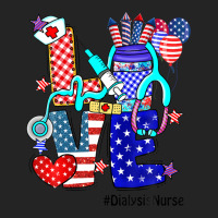 Love Dialysis Nurse Stethoscope Fireworks Usa Flag 4th Of 3/4 Sleeve Shirt | Artistshot