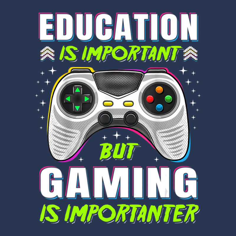 Limited Edition Education Is Important But Gaming Video Game Gamer Boy Men Denim Jacket by Ricarda Petrie | Artistshot