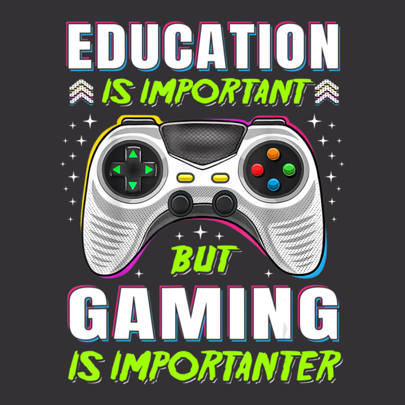 Limited Edition Education Is Important But Gaming Video Game Gamer Boy Vintage Short by Ricarda Petrie | Artistshot