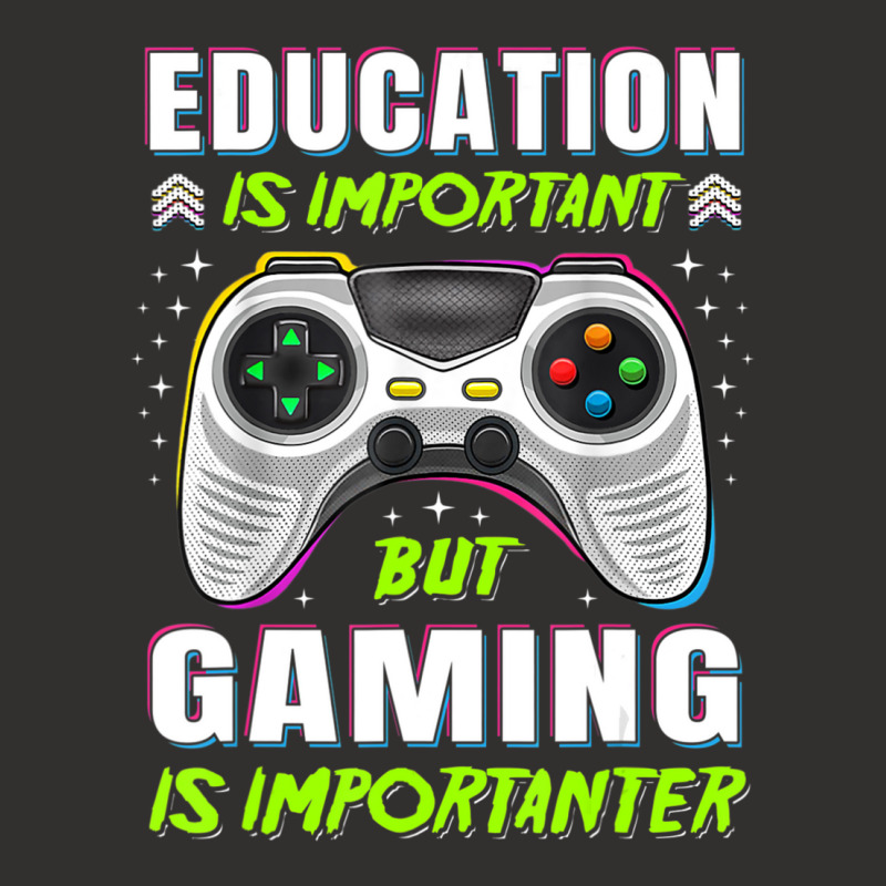 Limited Edition Education Is Important But Gaming Video Game Gamer Boy Champion Hoodie by Ricarda Petrie | Artistshot