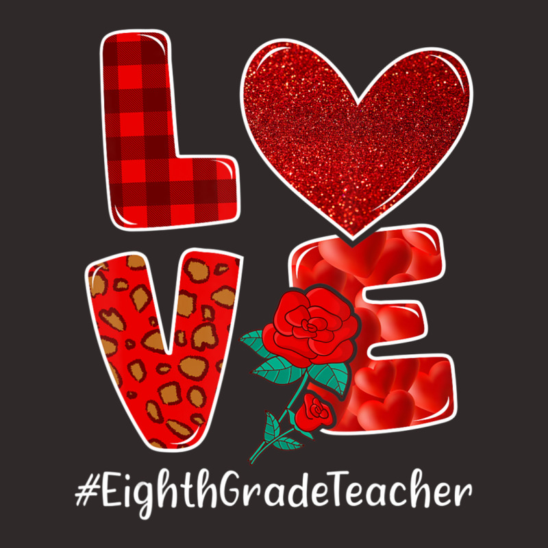 Trending Eighth Grade Teacher Valentine Day Love Heart Flower Racerback Tank by Ricarda Petrie | Artistshot