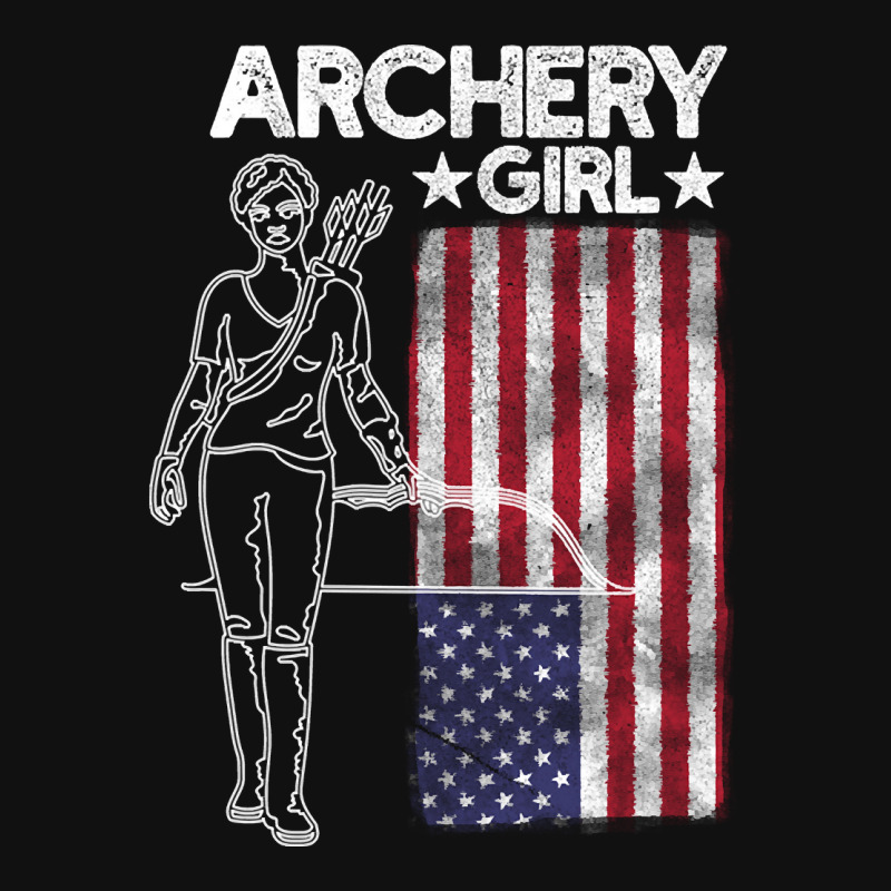 Archery Girl Usa Patriotic Graphic T-shirt | Artistshot