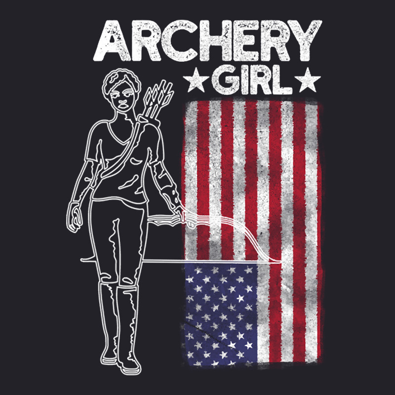 Archery Girl Usa Patriotic Unisex Sherpa-lined Denim Jacket | Artistshot