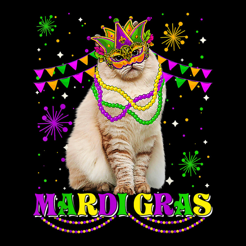 Cute Mardi Gras Cat Siberian Mask Beads Festival T Shirt Zipper Hoodie by darrene68stu | Artistshot