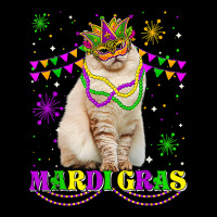 Cute Mardi Gras Cat Siberian Mask Beads Festival T Shirt Fleece Short | Artistshot