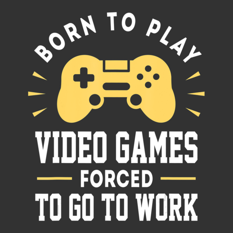 Trending Born To Play Video Games Forced To Work Video Gamer Baby Bodysuit by Estrada Link | Artistshot