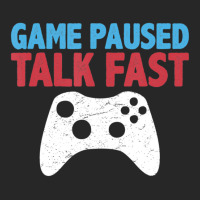 Limited Edition Game Paused Talk Fast Video Game Player Gaming Quote Men's T-shirt Pajama Set | Artistshot