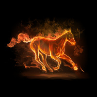 Running Fire Horse Youth Hoodie | Artistshot