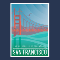 Art Deco With An Illustration Of San Francisco Men Denim Jacket | Artistshot