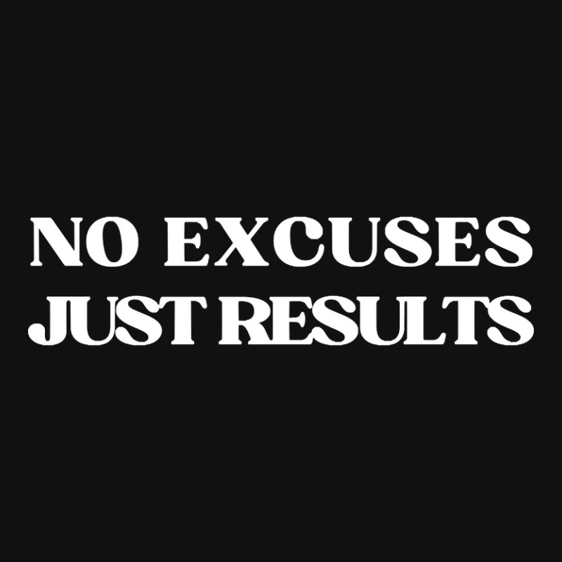 No Excuses Just Results Workout Gymlife Motivation Text Baby Bibs | Artistshot