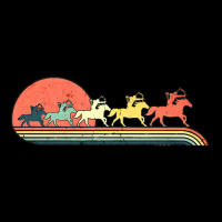 Archery Horse 'riding Retro Vintage Sunset Rainbow Color V-neck Tee | Artistshot