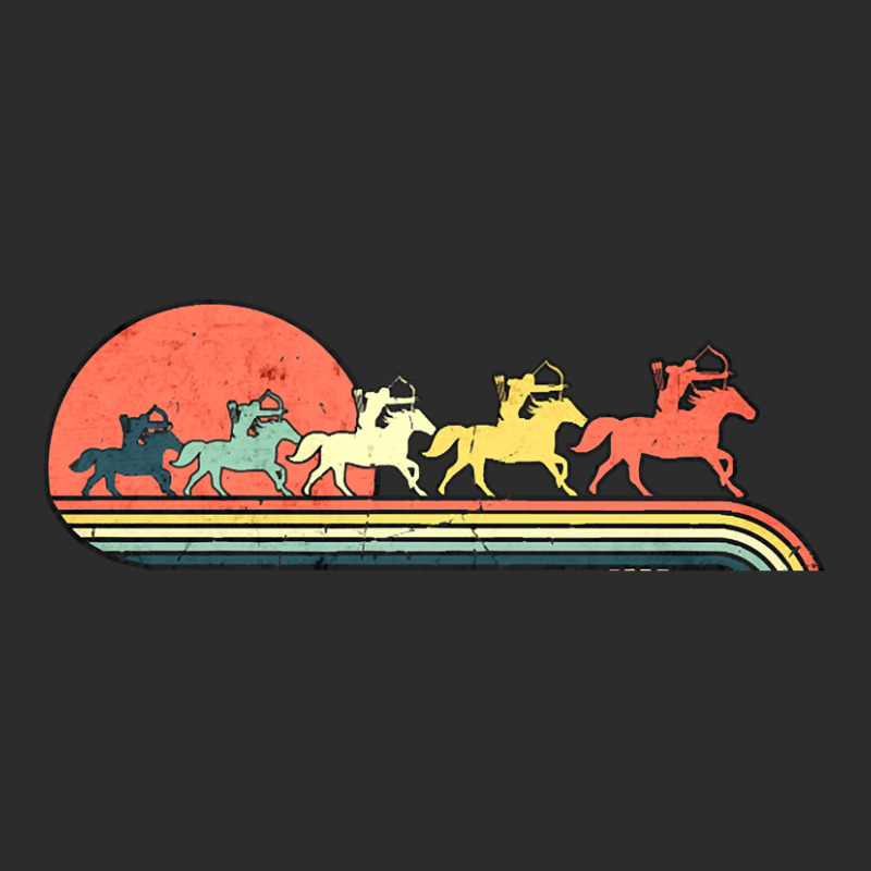 Archery Horse 'riding Retro Vintage Sunset Rainbow Color Exclusive T-shirt by MadonnaDaum45 | Artistshot