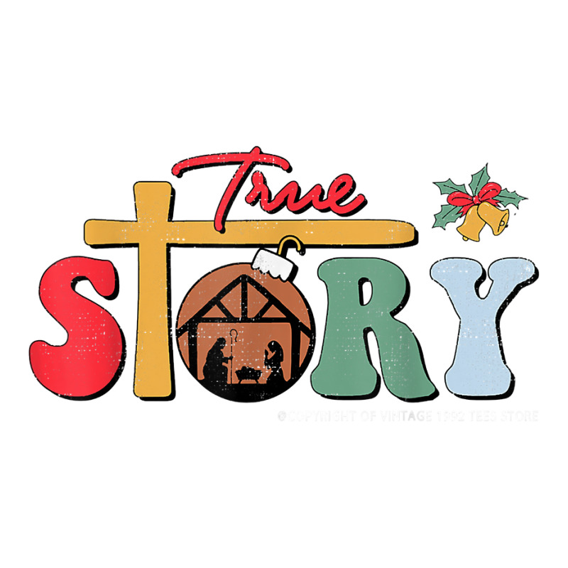 Groovy Retro True Story Christmas Nativity Jesus Christian T Shirt Youth Hoodie by calvinittgos | Artistshot