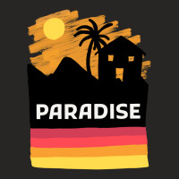 Paradise On Earth Ladies Fitted T-shirt | Artistshot