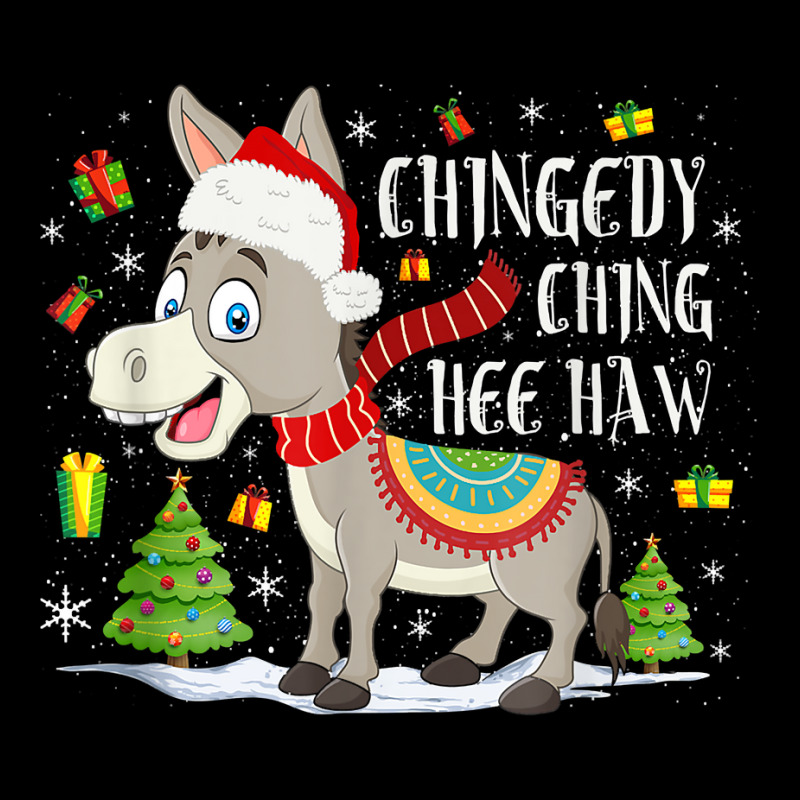 Christmas Donkey With Scarf Chingedy Ching Ugly Hee Haw T Shirt Adjustable Cap | Artistshot