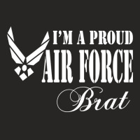 Best Gift For Brat - I Am A Proud Air Force Brat Ladies Fitted T-shirt | Artistshot