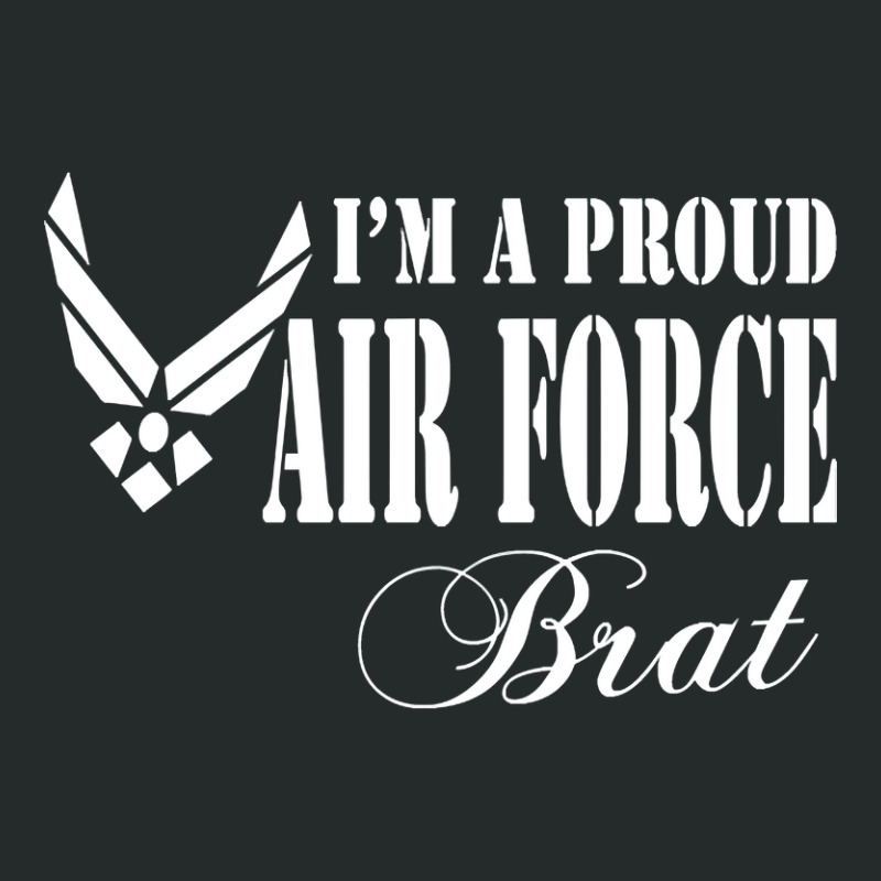 Best Gift For Brat - I Am A Proud Air Force Brat Women's Triblend Scoop T-shirt by gendercampaign78@gmail.com | Artistshot