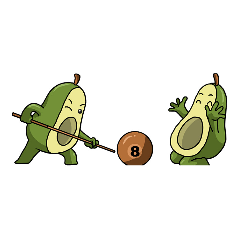 Avocado Billiard Funny Billiards Gift Sticker | Artistshot