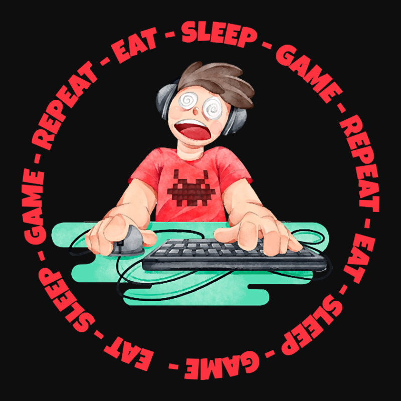 Eat Sleep Game Repeat Crop Top by yeahdashing61 | Artistshot