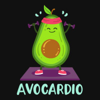 Avocado Cardio Workout Kawaii Portrait Canvas Print | Artistshot